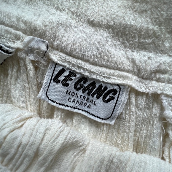 Cowboy Skirt LE Gang Montreal 70s Midi Length Cotton Ruffle Full Ruffle Vtg 11 - Picture 6 of 7